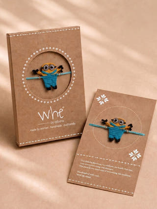 Handmade Crochet Minion Rakhi