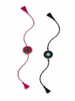 Handcrafted Crochet & Evil Eye Rakhi