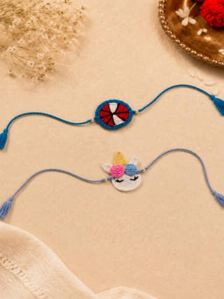 Handmade Crochet Smiley Face Rakhi