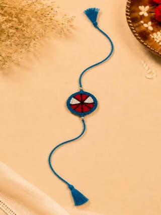 Handmade Crochet Smiley Face Rakhi