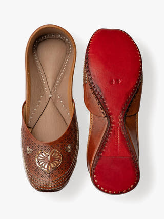 Chicora Genuine Leather Punjabi Jutti for Women