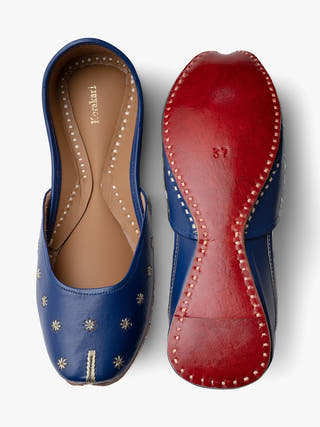 Sapphire Genuine Leather Punjabi Jutti for Women