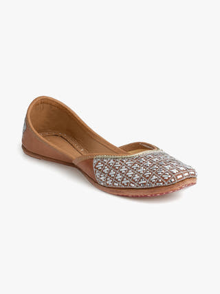 Juno Genuine Leather Punjabi Jutti for Women