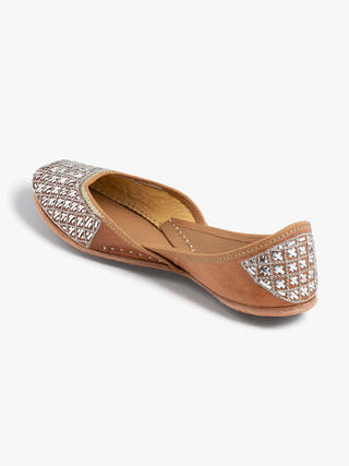 Juno Genuine Leather Punjabi Jutti for Women