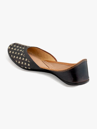 Starry Nights Genuine Leather Punjabi Jutti for Women