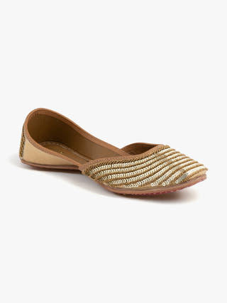 Syndrella Genuine Leather Punjabi Jutti for Women