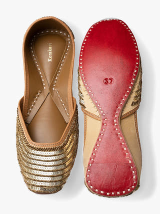 Syndrella Genuine Leather Punjabi Jutti for Women