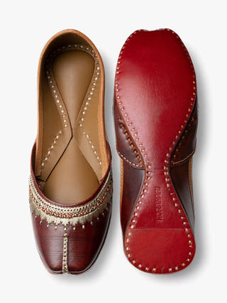 Regal Genuine Leather Punjabi Jutti for Women