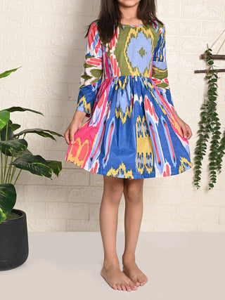 Matisse Ikat Dress Multi The Cotton Staple