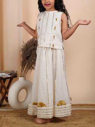 Sufi Skirt Set Off White The Cotton Staple