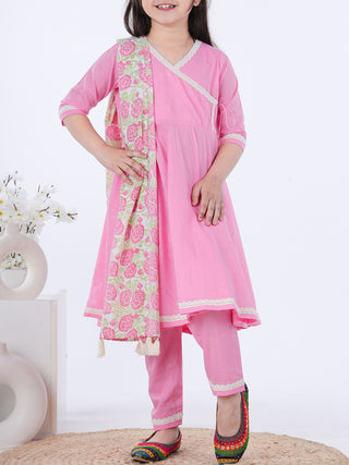 Gulal Angrakha Set Pink KALP