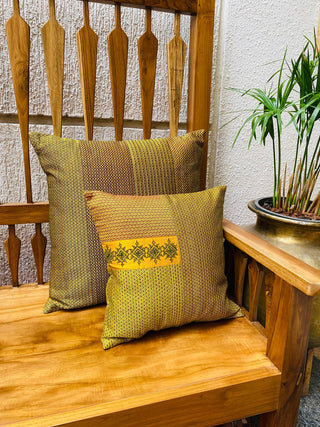 Swarna Pillars 16 "x 16 "Cushion Cover KaleNele