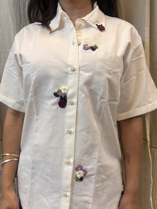 White Fleur Shirt