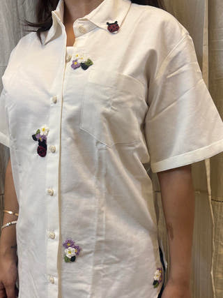 White Fleur Shirt