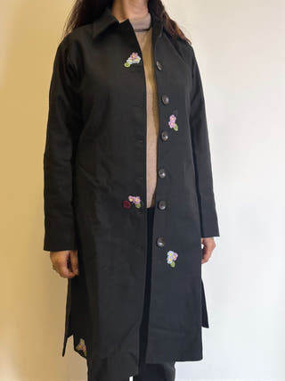 Noir Straight Fit Woollen Jacket