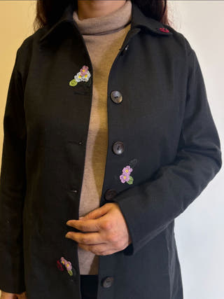 Noir Straight Fit Woollen Jacket