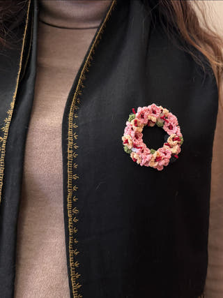 Gulabi Gul Brooch