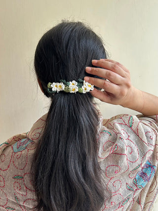 White Daisy Hair Clip Ikriit'm