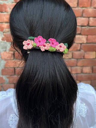 Pink Daisy Hair Clip Ikriit'm