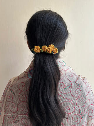 Yellow Marigold Hair Clip Ikriit'm