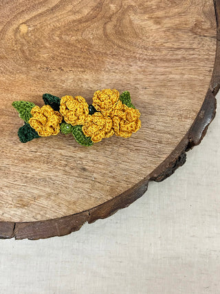 Yellow Marigold Hair Clip Ikriit'm