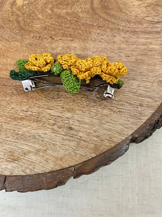 Yellow Marigold Hair Clip Ikriit'm