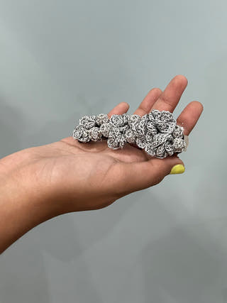 Silver Flowers Hair Clip Ikriit'm