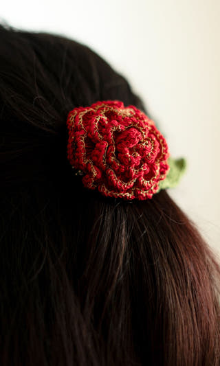 Rose Zari Hair Clip (Mini)