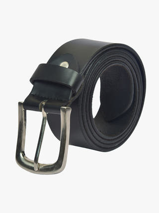 Handmade Black Leather Belt