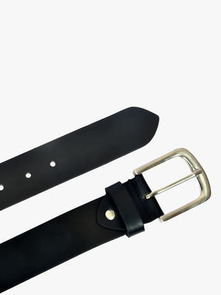 Handmade Black Leather Belt