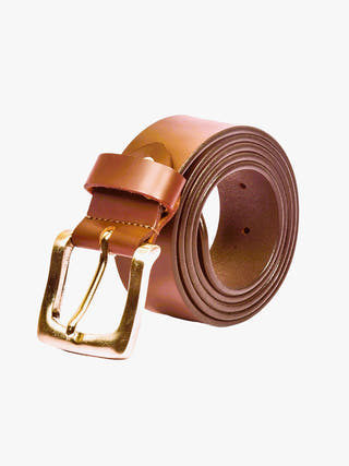 Handmade Light Brown Leather Belt