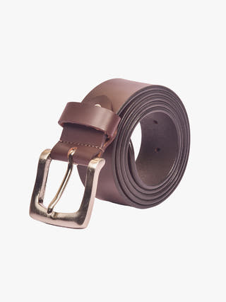 Handmade Dark Brown Leather Belt