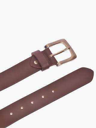 Handmade Dark Brown Leather Belt