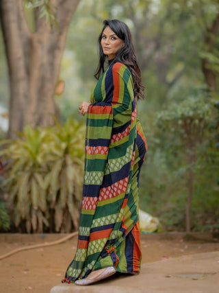 Kapaas Green Saree SoulWeaves