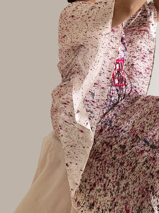 Pink Chanderi Cocktail dress BAGEEYA