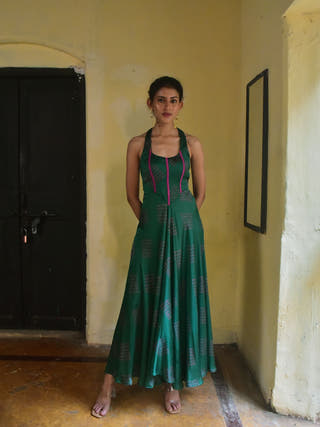 Kavya Modal Halter Corset Dress