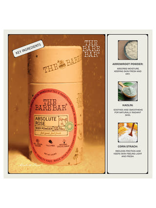 Rose Body Powder (Talc free)