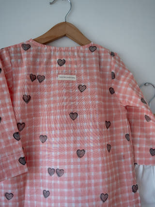 I Want To Be Like Grandpa Kurta Pajama Set | Peach