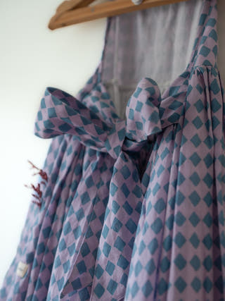 Saaz Purple Geometric Print Halter Maxi Dress