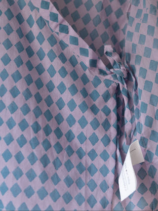 Saaz Purple Rhombus Infant Angrakha Kurta