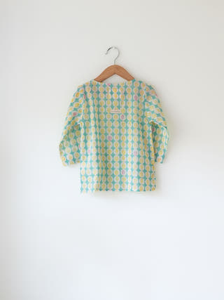 Rasa Green Monstera Print Full Sleeve Cotton Kurta