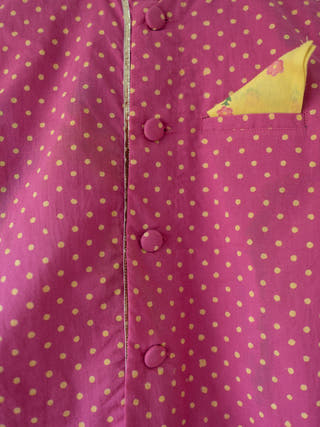 Kumkum Magenta Polka Cotton Bandi Jacket