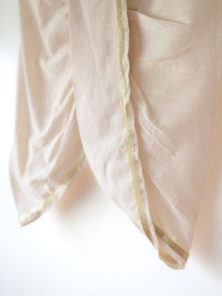 Feeling Festive Unisex Dhoti In Kora Slub Handwoven Cotton