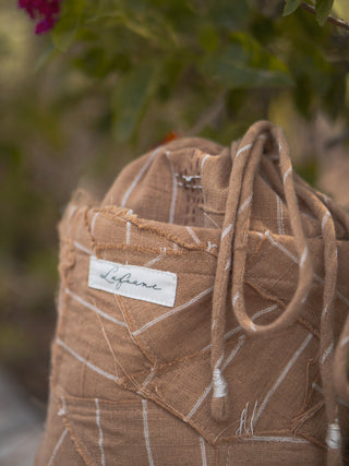 Materiality Upcycled Drawstring Bag Lafaani
