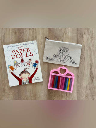 DIY Colouring Two Awesome Girls Pouch Little Canvas