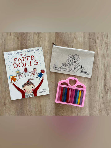 DIY Colouring Two Awesome Girls Pouch
