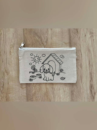 DIY Colouring My Pet Dog Pouch Little Canvas