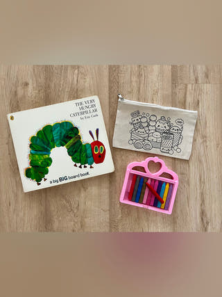DIY Colouring Yummy Foodland Pouch Little Canvas
