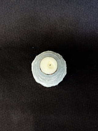 Selenite Pyramid Tealight Holder