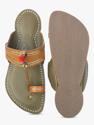 Wedding Two Toner Men Kolhapuri Chappal